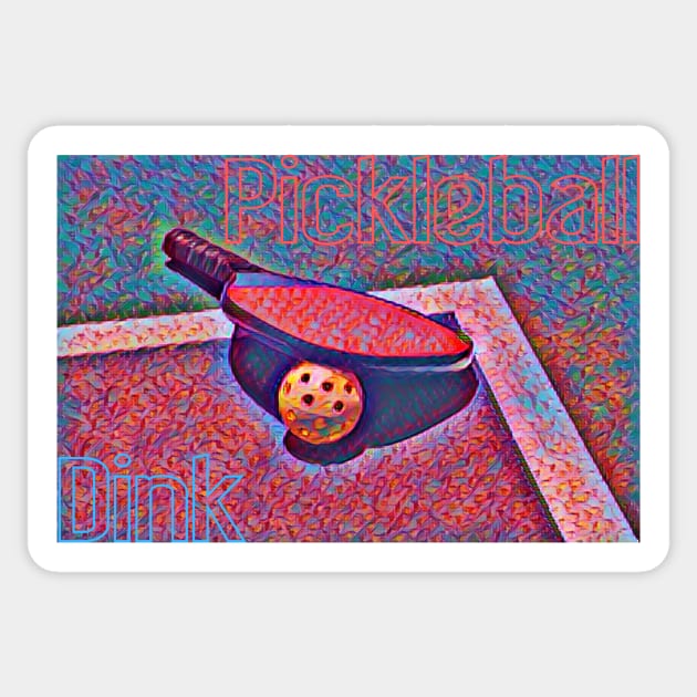 Pickleball Dink Sticker by DadOfMo Designs